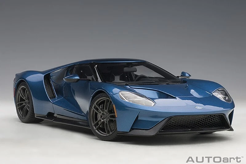 1/18 Autoart Ford Gt 2017 Shadow Car Model Liquid Blue 72942 Gifts - Image 4 of 4
