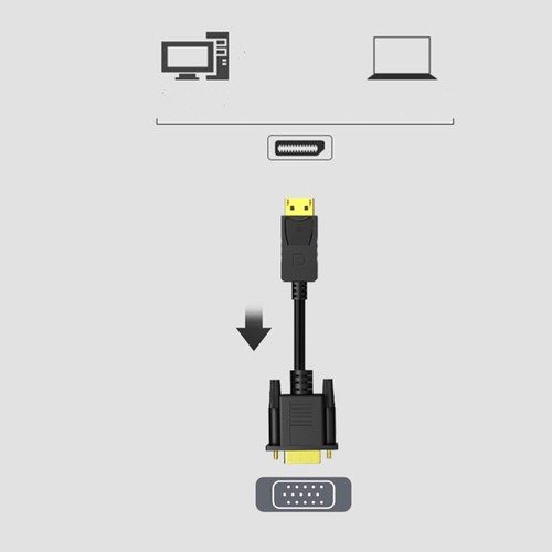 Adapter Cable Projector Vga Converter Displayport Vga Cable Vga Adapter - Afbeelding 5 van 12