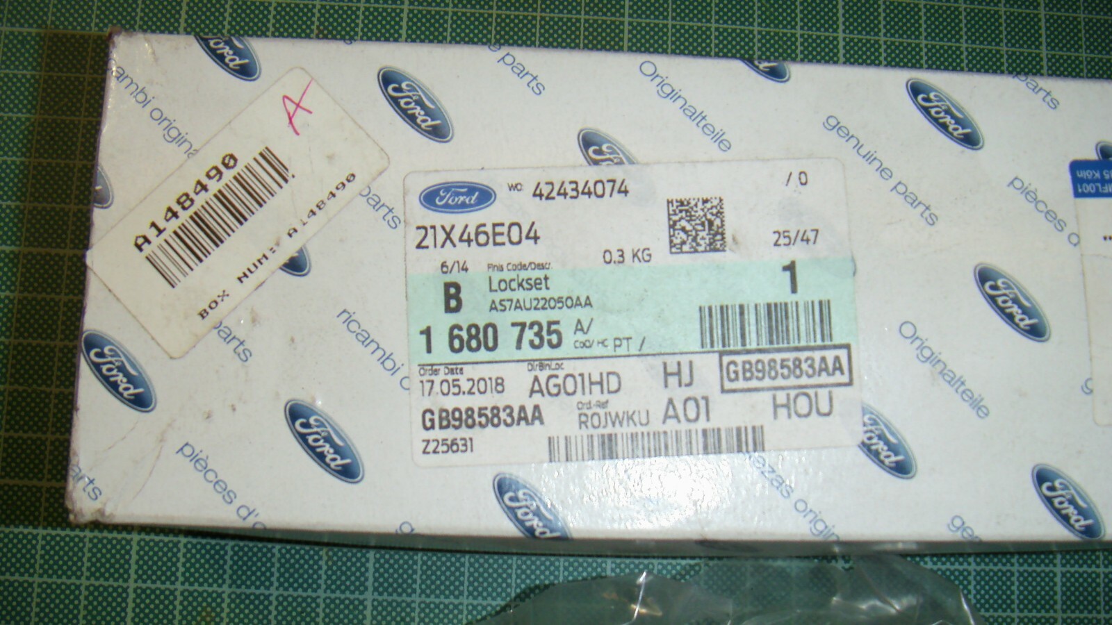 Genuine Ford MONDEO S-max Galaxy Vehicle Door Lockset With 2x Flip  