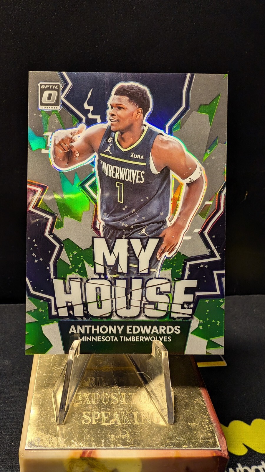 2022-23 Donruss Optic ANTHONY EDWARDS My House Lime Green Holo Prizm /149