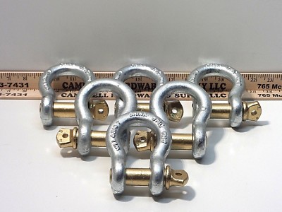 3/4'' Screw Pin Anchor Shackle 4-3/4 Ton Clevis Bow Lifting Pulling Rigging (6ea)