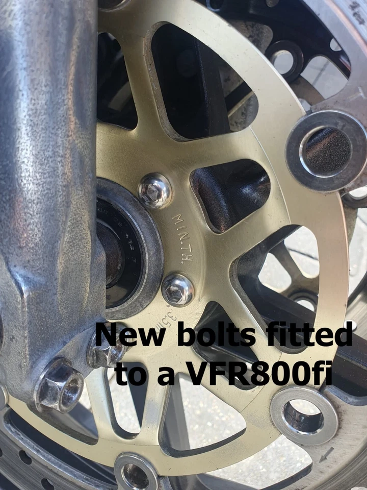 Honda VFR800fi 50th Anniversary front disc bolt M6 x 17mm A2 - 70 Stainless x 12 - Image 2 of 4