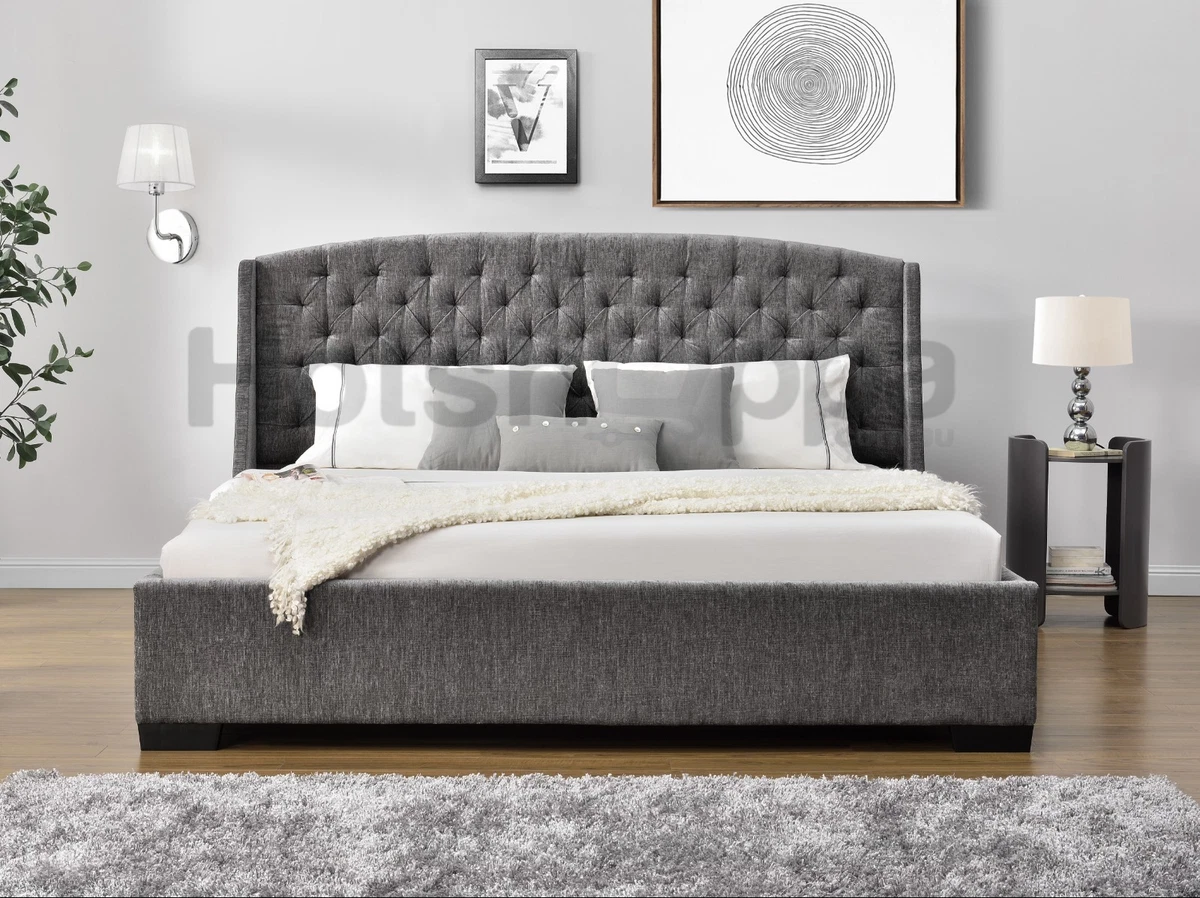 Hamptons style 2024 king bed frame