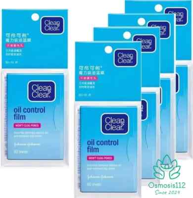 (Packung 5, 10, 20) Clean & Clear Oil Control Film Löschpapier Gesicht
