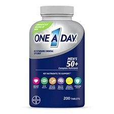 One A Day Men's 50 Plus Healthy Advantage Multivitamin 200 Tablets Mint Blue