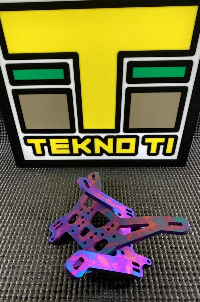 Titanium Split Style Shock Tower Set Tekno NT48 ET48 2.0 2.1 2.2 Truggy - Image 3 of 3