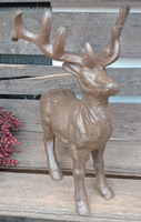 ❤️Schwerer Hirsch Aus Gusseisen Nostalgie Landhaus Jagd Front + Neu + ❤️
