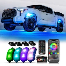 Underglow LED RGB Rock Light w/Remote w/Magnet Offroad Truck Car OPT7 Photon