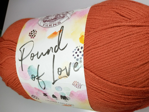 Lion Brand Pound of Love Pumpkin Spice 1020 Yards 100% Premium Acrylic