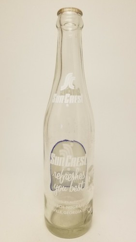 Vintage Sun Crest ACL Soda Bottle Bottled in Georgia - Picture 4 of 5