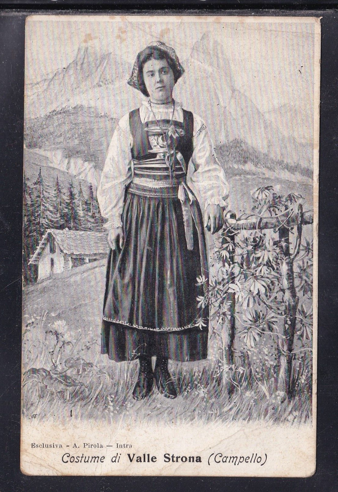 Cartolina Costume di Valle Strona Campello AH1517