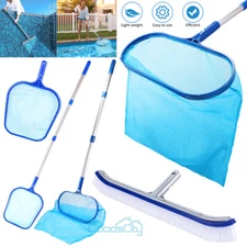 18″ Pool Brush Spa Pool Skimmer Net Kit, Cleaning Swimming Pool, Fine Mesh