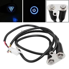 Universal Motorcycle LED Handlebar Switch Manual Return Dual ON-OFF Button 12V