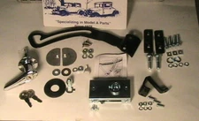 1928-1931 Model A Ford Super Deluxe Trunk Lid Handle, Hinge, Latch, and Prop Set