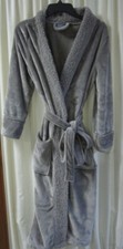 Berkshire Home Khaki Fleece Plush Sherpa Collar Long Robe Size S