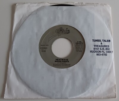HEATWAVE - BOOGIE NIGHTS/ ALWAYS & FOREVER VINYL 45. PLAYS EXCELLENT. USA ISSUE.