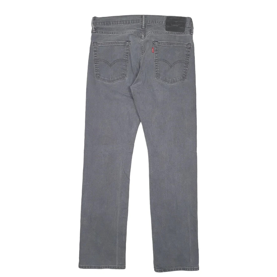 LEVIS 513 Jeans Slim Straight Fit Grey Denim Trousers Mens W32 L32 image 3