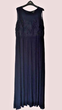 AX Paris Navy Lace Detail Maxi Prom Dress UK 22 LN006 CC 13