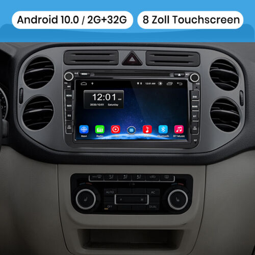 8''Autoradio 2Din Android 10 GPS Navi BT DAB+ Für GOLF 5 PASSAT POLO TIGUAN SEAT - Bild 3 von 11
