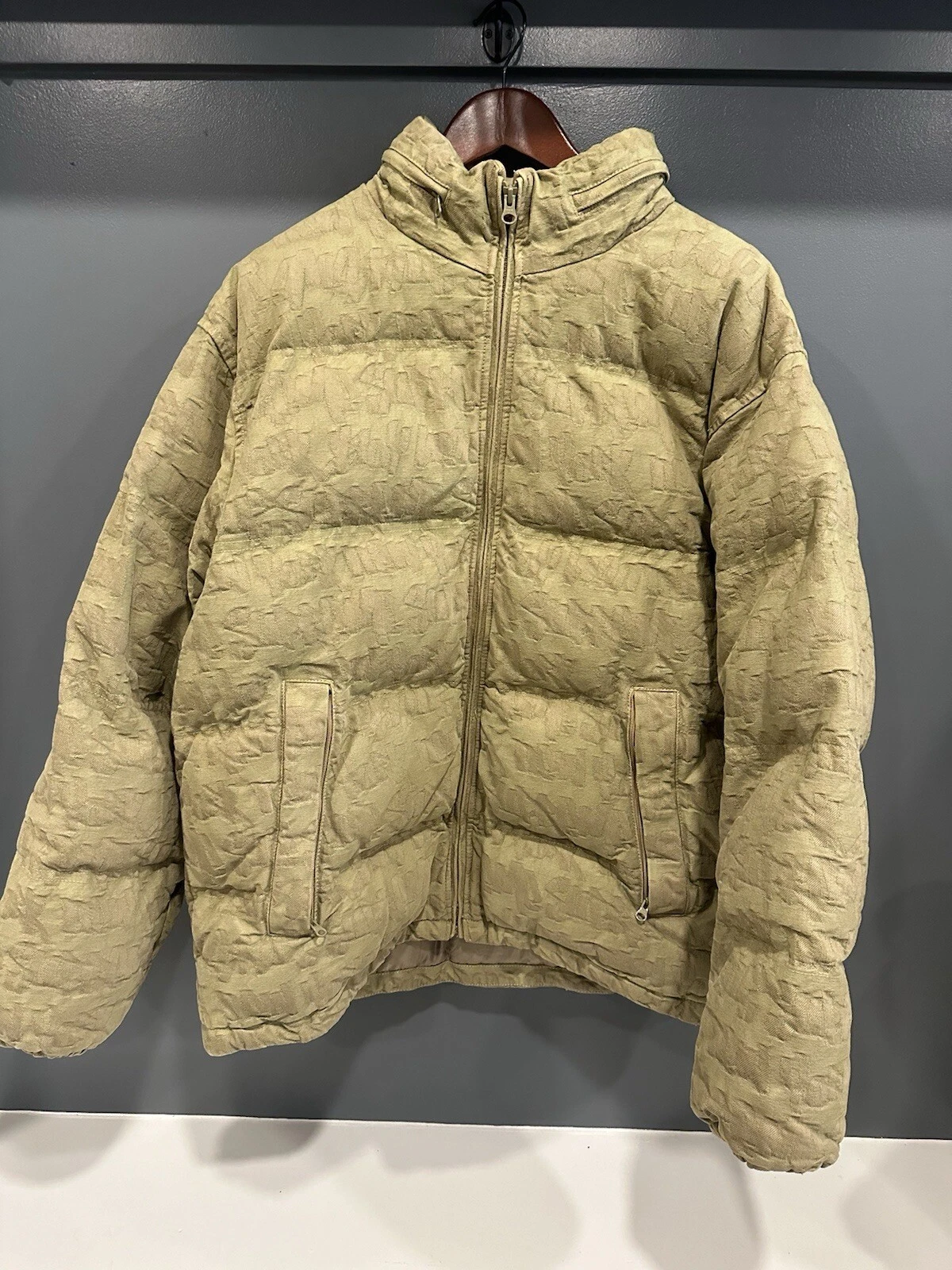 Veste matelassée Supreme Monogram Obliquie marron taille L homme *RARE*