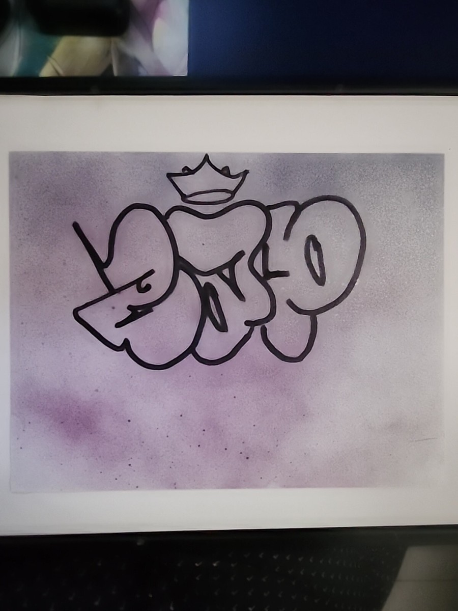 Futura Graffiti Art 直筆原画 本名 Lenny サイン有り Futura Graffiti Art 直筆原画 本名 Lenny サイン有り