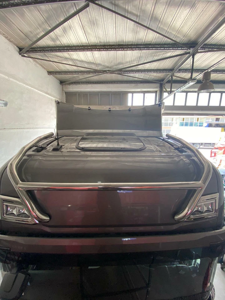 Edelstahl Dachlampenbügel 60mm -1.50mm. passend für Scania 2017 S-R - mit 13 LED - Bild 2 von 4