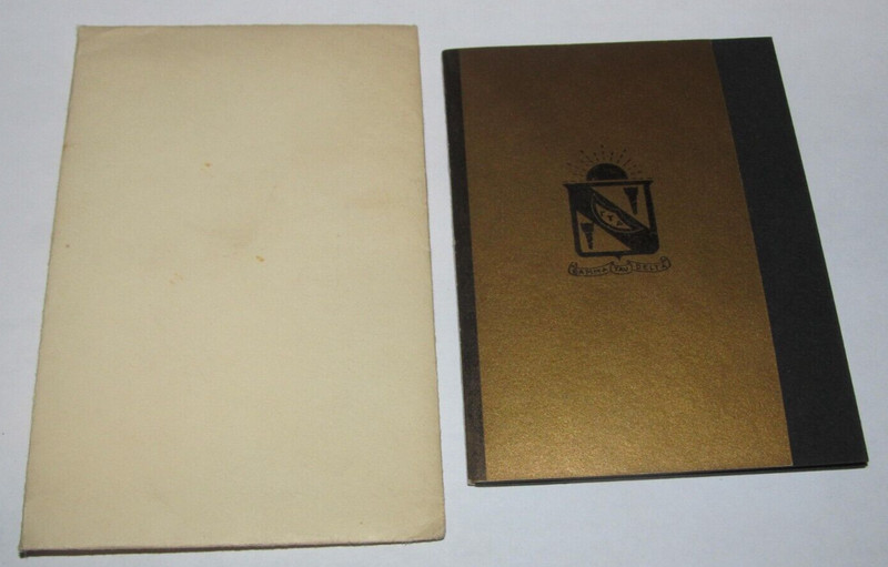 Gamma Tau Delta Fraternity Dance Invitation 1933 Haunted Lodge Springfield NJ