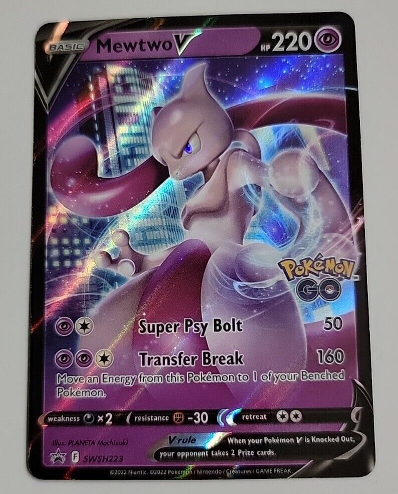 Auction Prices Realized Tcg Cards 2022 Pokemon Go Full Art/Mewtwo V