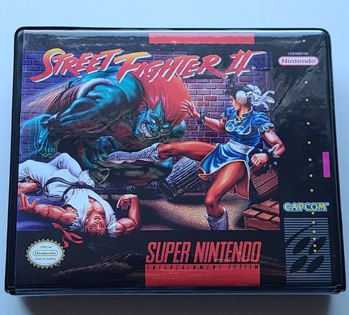 Street Fighter II The World Warrior CASE Super Nintendo SNES Box BEST Quality
