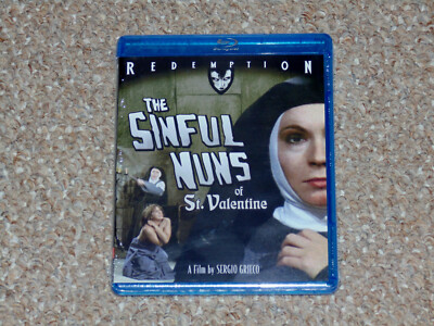 The Sinful Nuns of Saint Valentine Blu-ray 2013 Brand New Kino Lorber Redemption