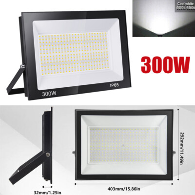 LED Flood Light 500W 300W 200W 100W 50W 30W 10W Outdoor Garden Lamp Spotlight