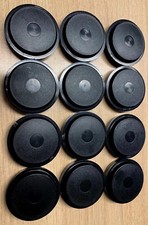 12 X LARGE BLACK CASTOR CUPS Carpet/Floor Chair/Sofa Furniture Protectors Caster