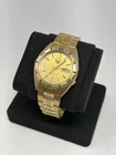 Vintage Seiko 5 Automatic 7S26-0020 Gold Tone Mens Watch Box Papers Runs