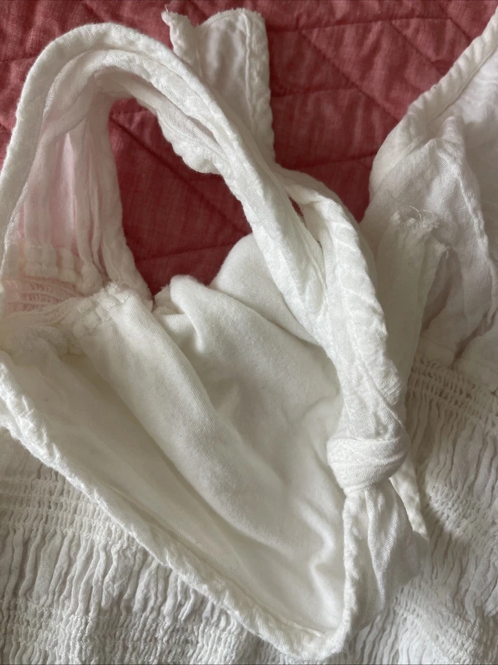 Hard Tail Zuaree Halter Top  NWT White  Women’s X Small Elastic - Image 3 of 4