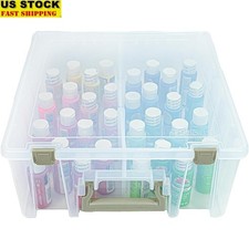 Portable Art Storage Box W/ Removable Compartments Craft Supplies Organization