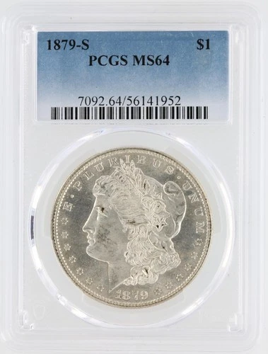 1879-S Morgan Silver Dollar PCGS MS64 S$1 San Francisco Minted No Reserve