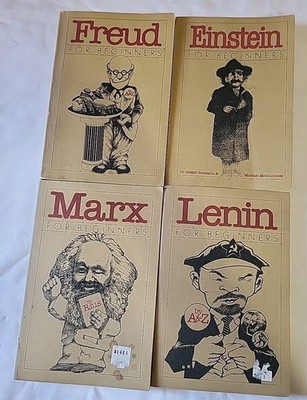  4 Pantheon Books Lenin,Einstein,Marx Freud For Beginners USED