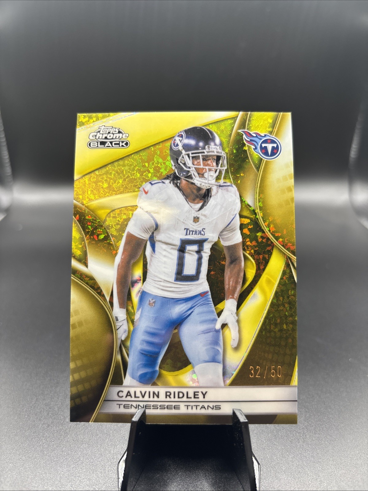 2025 Topps Chrome Black - Calvin Ridley #97 Gold 48/50