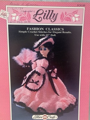Fibre Crafts CROCHET PATTERNS Collectible/Dolls Lilly                     R25-15