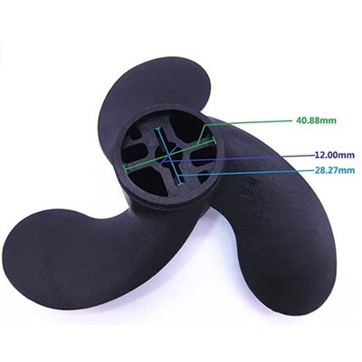 47*78mm 3 Blätter Propeller Ersatz Für Tohatsu Johnson Außenborder 2,5-3,5PS