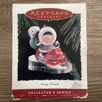 Frosty Friends 1995 Hallmark Keepsake Ornament  16th in Series Snowmobile 
