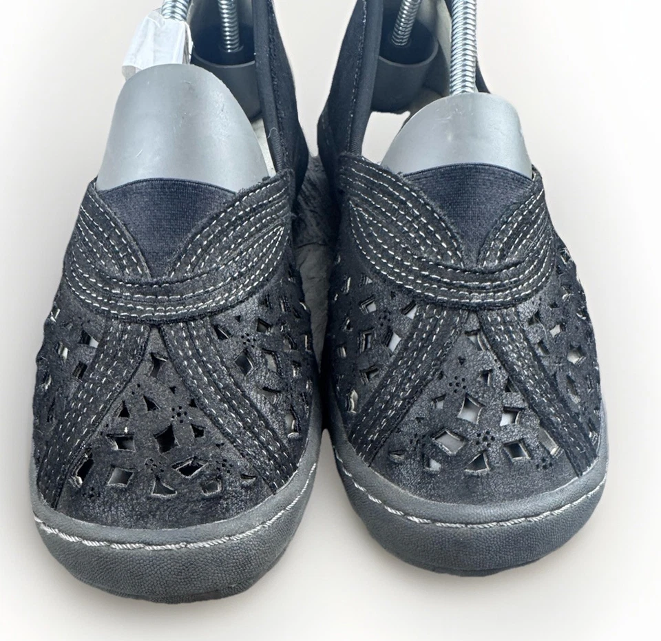 JBU by Jambu Women's Florida Comfort Shoe slip-on Black Shimmer Size 7M - Image 4 of 4