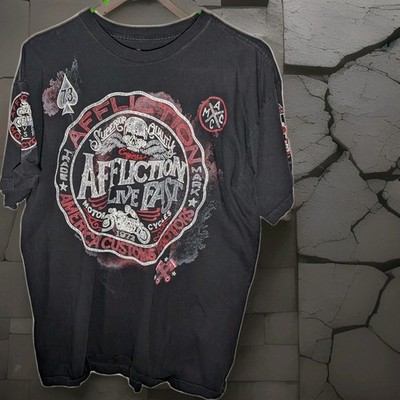 affliction Shirt LARGE live fast Motorcycle USA Made