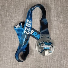 Savage Race Medal 2022 Race Finisher Diecut Award Coin Lanyard