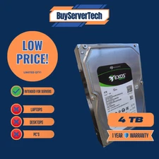 ST4000NM003A - Seagate Exos 7E8 4TB 7.2K 3.5" 12Gbps SAS Hard Drive - Brand New 