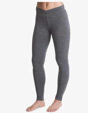 Cuddl Duds Softwear Ultra-soft lightweight stretch leggings Med. - Heather Coal