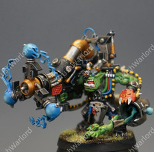 Warhammer 40K Orks Big Mek With Shokk Attack Gun PRO Painted Games Workshop Mini