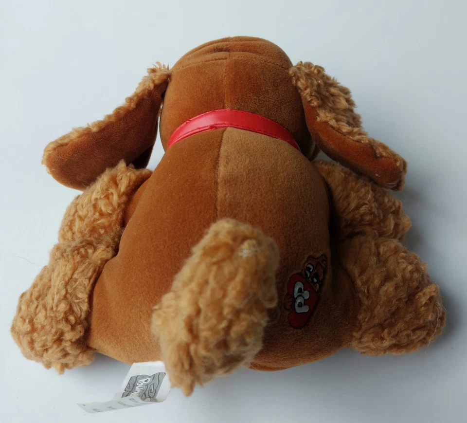 Jakks Pacific 2000 Animado Ladrando Cola Meneando Marrón LIBRA CACHORRO Cuello Rojo Foto 3 de 4