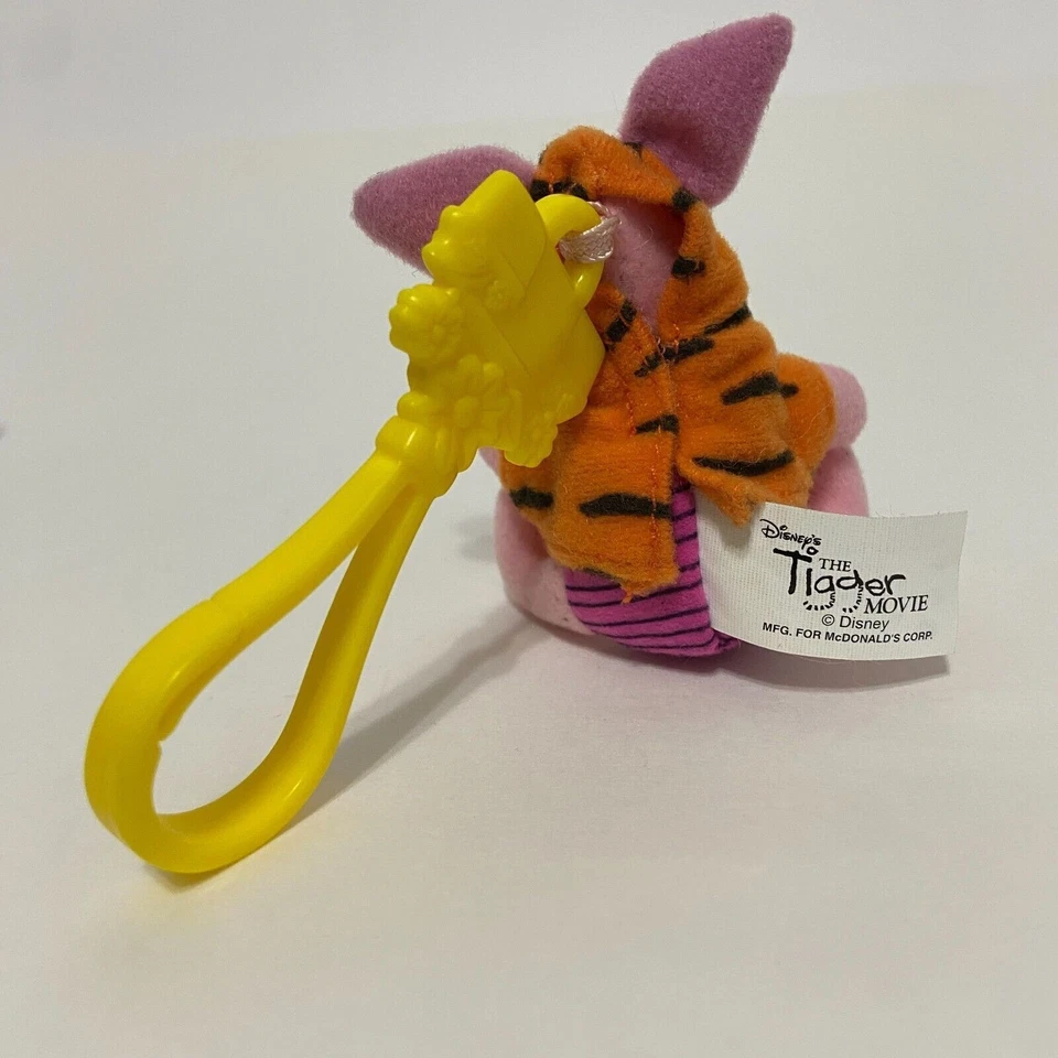 Clip de llavero de lechón de colección Disney The Tigger película McDonalds Happy Meal juguete Foto 4 de 4