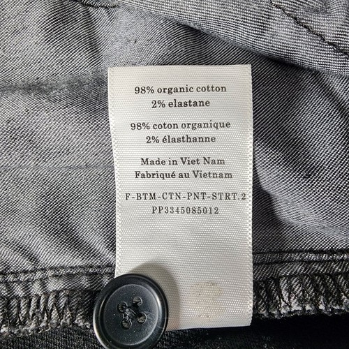 Everlane The Way High Drape Pant Black Organic Cotton Size 2 Women's - Afbeelding 4 van 13